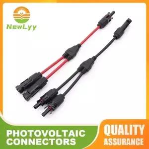 2 in 1 PV Y형 병렬 커넥터 4mm2 1000V 남성-여성 태양광 케이블 시스템용