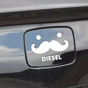 자동차 주유구 스티커 차량용 DIESEL 흰색