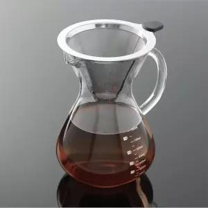 비타리토 필터 드립서버 세트 800ml 2중스텐필터 커피 커피유리서버 내열유리서버