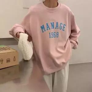 [RIZPICK]커플 캠핑 라운드 기본티 레터링 코디 신상 데일리