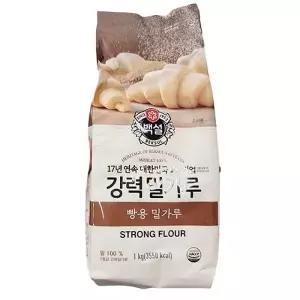 [백설] 강력 밀가루 (빵용) 1kg x 2개