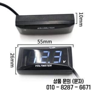 미니 LED 디스플레이 디지털 전압계 패널 볼트 측정기 테스터 역방향 연결 보호 12V 자동차 오토바이 Unive