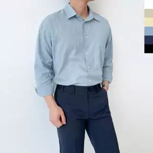 데일리 남성 6색상 린넨 라이크 오버핏 셔츠 데일리셔츠 여름셔츠