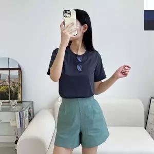 데일리 여성 프리미엄 소로나 반팔 티셔츠 기본티셔츠 반팔티