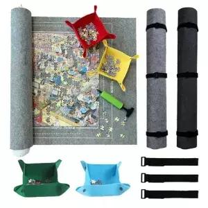 1000~3000pcs 퍼즐 보관 매트 롤업 발달 게임 부모-자식 상호 작용 휴대용 여행 친화적 인 가방 TMZ