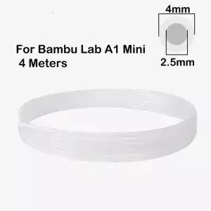Bambu Lab 3D 프린터 PTFE 피드 파이프 ID2.5MM OD4MM X1/P1 시리즈 AMS 허브 테프론토 튜브