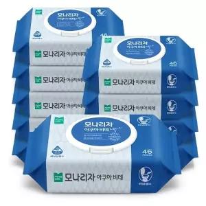 [모나리자] 아쿠아비데 물티슈 캡형 46매 10팩