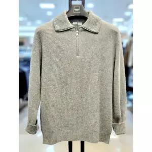 [바쏘옴므] 세이브존03 바쏘옴므 24FW 블렌드 와플 반집업 니트 WSAGY4WN53AA (S30415382)