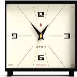 NEWGATE 썬더버드 책상 시계 레트로 컨템포러리 직사각형 디자인 블랙 맨텔 테이블 상판 또는 선반을 위한