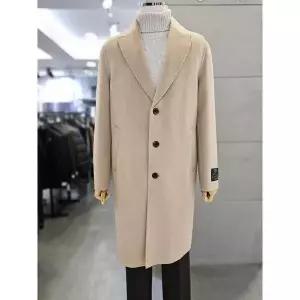 [바쏘옴므] 세이브존03 바쏘옴므 남자 겨울 천연 카멜 핸드메이드 싱글 롱 코트 WS (S39931108)