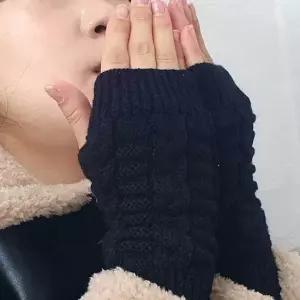 워머 꽈배기 니트 핸드 손 토시 블랙 팔토시 암 손목