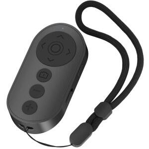 TIKTOK용 리모컨, 및 안드로이드용 줌 아웃 링, 휴대폰 TOK용 블랙 전자책 셔터, 전면 카메라 원격 스위치, 앱용 페이지 터너, TIK 스크롤 무선 있는 기능이 후면