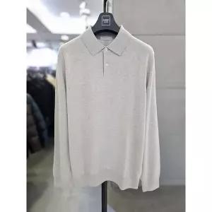 [바쏘옴므] 세이브존03 바쏘옴므 남자 울 혼방 크림 니트 카라티 WSAGZ4WT72A (S41346926)