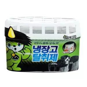 산도깨비433 숯성분 냉장고 탈취제 200g 소형