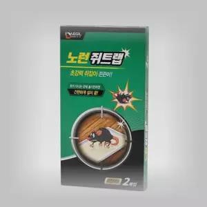 쥐잡이 노런 쥐트랩 화이트 1갑 2매 부엌 싱크대