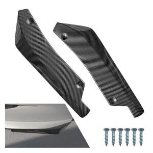 2PCS 유니버설 자동차 리어 범퍼 립 펜더 장식 외장 카나드 스플리터 사이드 섬유) 트림(탄소 스커트 자동차용 프로텍터 디퓨저,