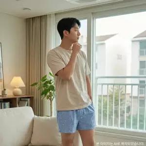 [롯데백화점]비비안 면 혼방 별 프린트 패턴 남성 트렁크팬티-BS(TP4412)
