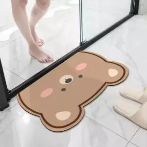 빨아쓰는 캐릭터 규조토 발매트 이 미끄럼 현관 욕실