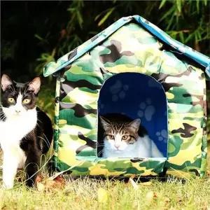 [RIZPICK]고양이 겨울 집 대형 길고양이 급식소 대형 야외용 쉼터 방한 조립