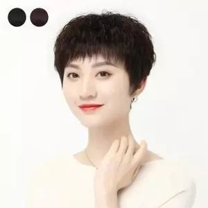 키밍 중년 여자통가발 패션 엄마 단발머리 20대 짧은