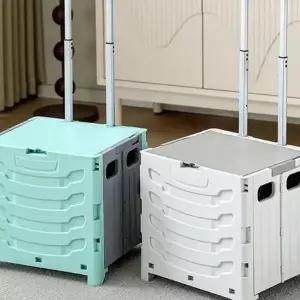 2단 접이식 쇼핑카트 장바구니 핸드카트 캐 구르마