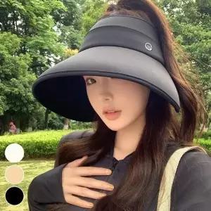 햇빛차단 와이드챙 비치모자 이우 썬캡 시 바캉스