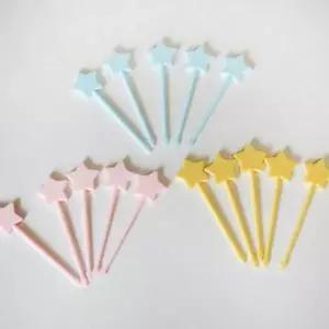 [RIZPICK]별꼬지 과일꼬지 일회용 과일포크 도시락픽 꽂이 디저트픽 15개