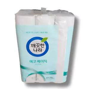 깨끗한나라 2겹 에코 베이직, 40m, 30롤, 1개