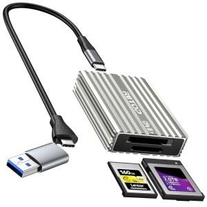 CF EXPRESS 카드 리더기 RIITOP CFEXPRESS 어댑터 타입 메모리 C 2IN1 GEN 및 TO B 10GBPS 2 3.2 USB