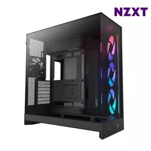 NZXT 미들타워케이스 PC케이스 RGB 팬 쿨링 H9 FLOW V2 블랙 MNS