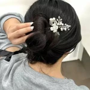 U자형 올림머리 뒤꽂이 비녀 한복 혼주 헤어 장식
