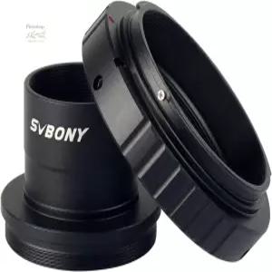 SVBONY T2 T 링 및 어댑터 캐논 EOS 표준 EF 렌즈 망원경 카메라 천체 사진 액세서리와 호환되는 1.25인치