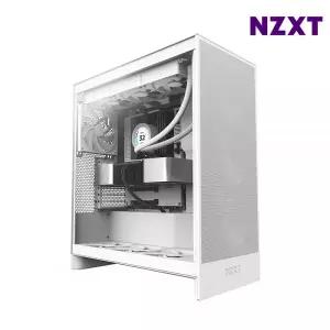 NZXT PC케이스 미들타워 컴퓨터 통풍 쿨링 H7 FLOW V2 화이트 MNS