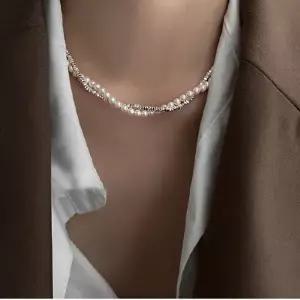 [사러왕]레이어드 목걸이 블랙 실버 목걸이 심플한 비즈목걸이 포인트 원석목걸이