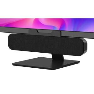 OGUPGX 데스크탑 PC용 컴퓨터 스피커, 노트북용 모니터에 TO 클램핑(USB-C 사운드가 쉽게 있는 볼륨 USB 컨트롤로 큰 어댑터 모니터 포함) PC (블랙)