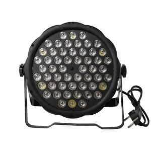 54x3W RGBW LED 평면 다채로운 파 빛 DMX512 제어 DJ 라이브 디스코 가족 무대 효과