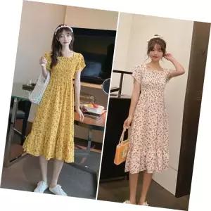 스모크밴딩 허리주름 원피스 샤랄라 플라워치마 여름