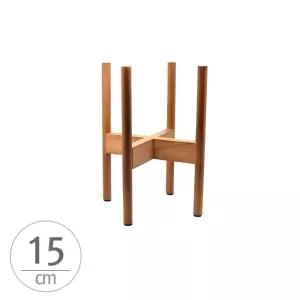 원목 화분 받침대 우드스텐 (미니) 내경 15cm 월넛(오크색)스탠 인테리어 원예용품 소품 홈가닝 나무