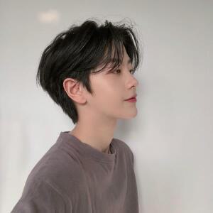 호환 남자 합성 검은 짧은 가발 중간 부분으로 분할 된 Bang DIY 링 남성용 데일리웨어 Toupee Hairpieces