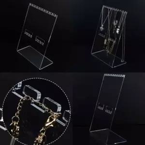특대형 2단 목걸이 진열대 아크릴전시대 마트 회전 쥬얼리 선반 매장 매대 홍보테이블 상품 진열장 장식장