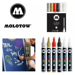 모로토우 마카펜 초크 펌프 마커 4mm 베이직세트