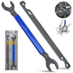 COLUCK 팬 클러치 렌치 세트 32MM 및 36MM 공구 렌치 BMW 포드 GM 닷지 쉐보레 지프 제거 키트 워터 펌프 홀더용 풀리 홀더 도구