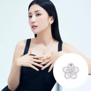 [신세계라이브쇼핑][박하선PICK] 로맨틱가든 러브플라워 18K골드 랩그로운 다이아몬드 펜던트 FGDM1302WLAB
