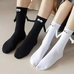 손잡는 양말 자석 커플 우정 양말 남녀공용 양말 특이한 웃긴 자석