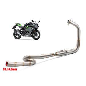 바이크 오토바이  배기 시스템 2018-2019 년 수정 51mm 모토 매니폴드 닌자 400 for Kawasaki