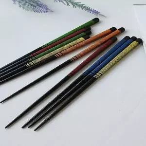 정교하게 제작된 라인넷 옻칠 젓가락 5color