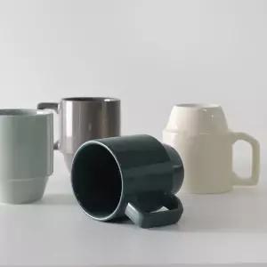 무스 머그 대 330ml 4color도자기 도자기컵 예쁜 예쁜잔 혼수준비 도자기 머그잔 손잡이