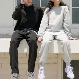 남녀공용 무지 맨투맨 티셔츠 M-4XL SD-220259 긴팔 디자인