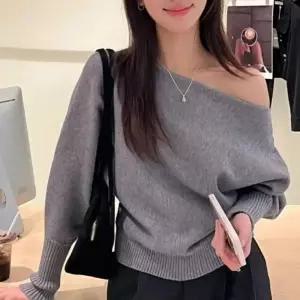 여성 니트탑 오프숄더 보트넥 2타입 가오리핏 팔뚝살 커버 데이트룩 연말연말룩 니트 가오리 단색 니트티