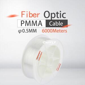 천장 조명 장식용 광섬유 케이블 PMMA 플라스틱 엔드 글로우 고품질 0.5mm 6000m/롤